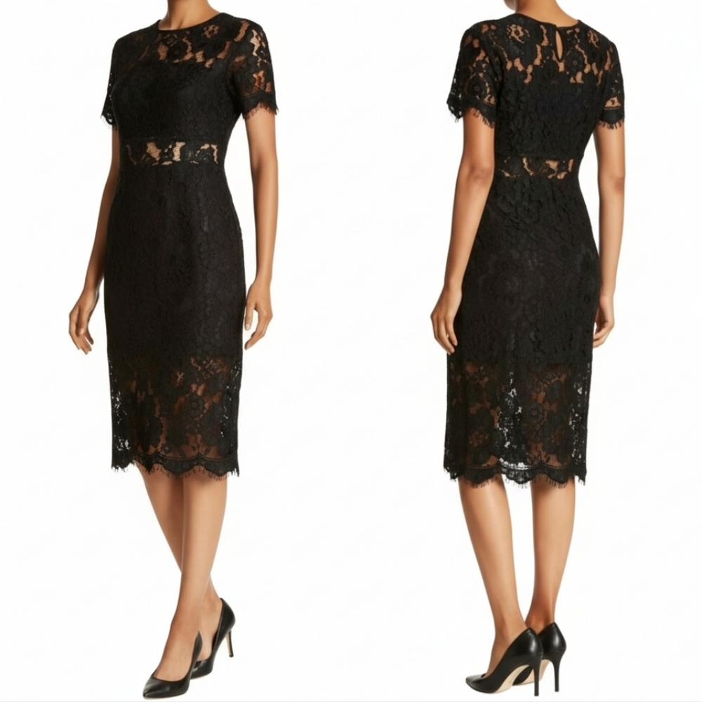 NSR Black Lace Sheath Dress – Size Small – NWOT